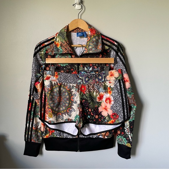 adidas Jackets & Blazers - Adidas Originals Farm Rio Jardim AghartaTrack Jacket & Shorts Floral Set - Large